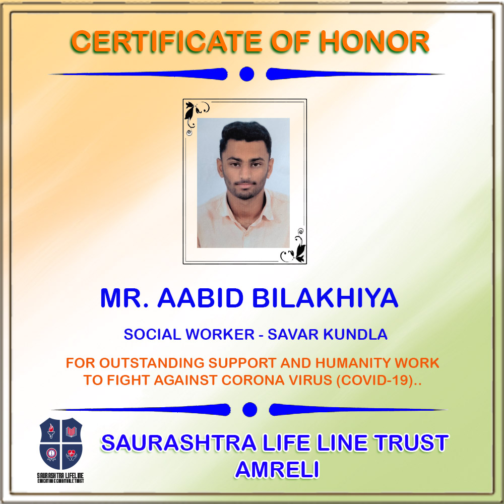 Certificate of Honor